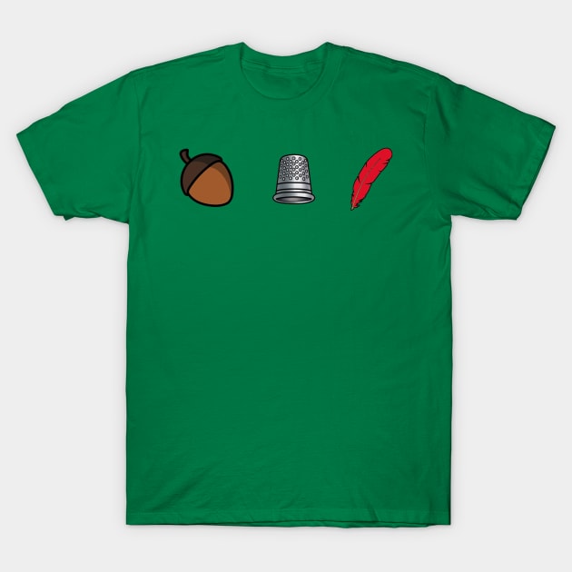 Peter Pan Trinkets T-Shirt by Amberjmatos